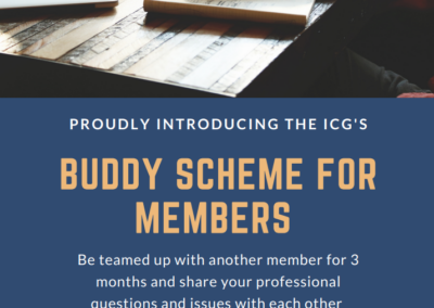 ICG Buddy Scheme – now open for registrations Nov ’23 – Jan ’24 (inc)