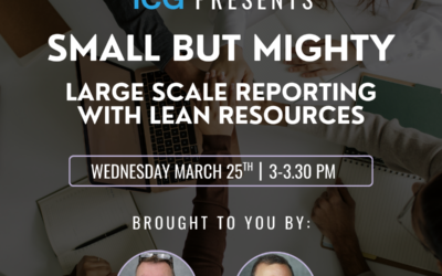 RECORDING: Small But Mighty – Large Scale Reporting With Lean Resources